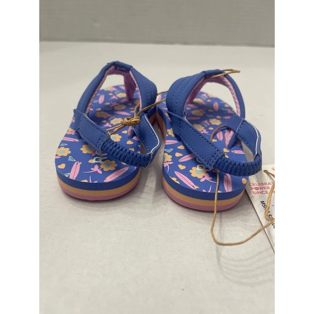 Roxy Kids Vista Loreto Little Girls Shoes Size 5 Pink/Blue New With Tags